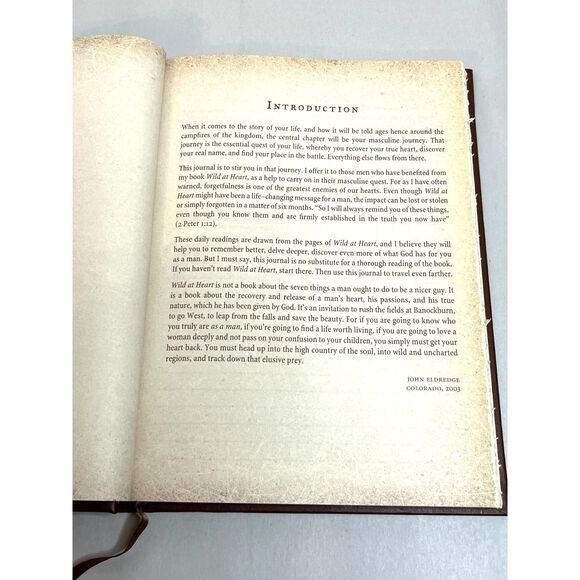 Wild At Heart Journal By John Eldredge Gift For Man Mens Prompted Diary New - Picture 10 of 15
